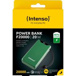 Батарея универсальная Intenso F20000 20000mAh PD/18W, QC3.0, green Фото 3