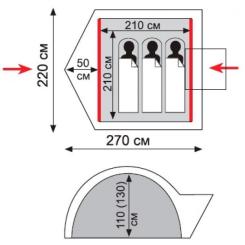 Палатка Tramp Lite Wonder 3 Sand Фото 11