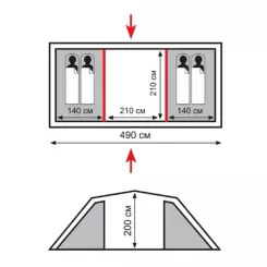 Палатка Totem Hurone 4 (v2) Фото 1