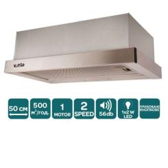Вытяжка кухонная Ventolux GARDA 50 INOX (500) LED Фото 2