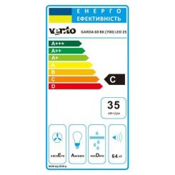 Вытяжка кухонная Ventolux GARDA 60 BK (700) LED 2S Фото 7