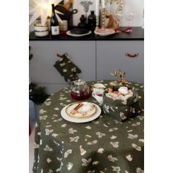 Скатерть Прованс Шапочки на зеленом Dх180 см Фото 3