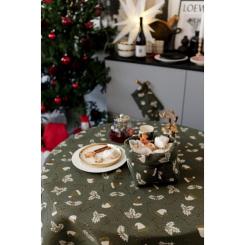 Скатерть Прованс Шапочки на зеленом Dх180 см Фото 5