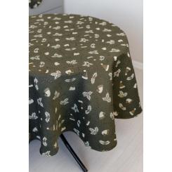 Скатерть Прованс Шапочки на зеленом Dх180 см Фото 6