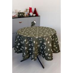 Скатерть Прованс Шапочки на зеленом Dх180 см Фото 7