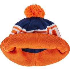 Шапка Brain з помпоном 58 Blue/orange Фото 4