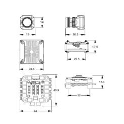 Полетный стек CADDXFPV Система донаведення Ratel Ultra AI Kit + FK405 55A Фото 3