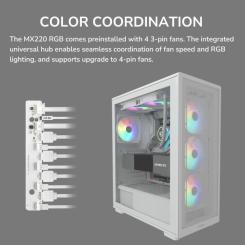 Корпус для ПК Cougar MX220 RGB White Фото 9