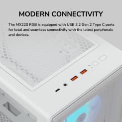 Корпус для ПК Cougar MX220 RGB White Фото 11