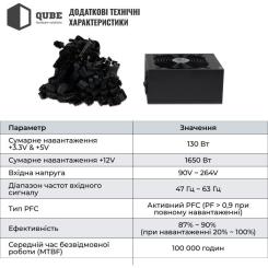 Блок питания Qube 1650W Фото 8