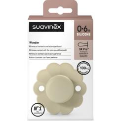 Пустышка Suavinex Wonder физиологическая, 0-6 мес. светло-бежевая Фото 2