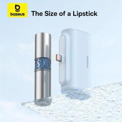 Батарея универсальная Baseus Compact 4900mAh 20W Lightning, Black (PPWC05I) Фото 4