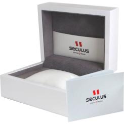 Наручные часы Seculus 4490.2.503 white, pvd-r stones, black leather Фото 1