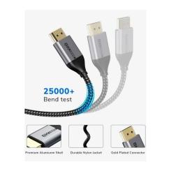 Кабель мультимедийный Cabletime HDMI M to HDMI M 2.0m V2.1 Фото 2