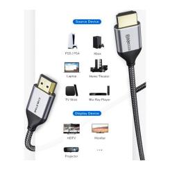 Кабель мультимедийный Cabletime HDMI M to HDMI M 2.0m V2.1 Фото 3