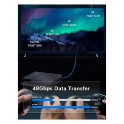 Кабель мультимедийный Cabletime HDMI M to HDMI M 2.0m V2.1 Фото 4