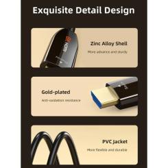 Кабель мультимедийный Cabletime HDMI M to HDMI M 20.0m V2.1 AOC Фото 4