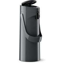 Термос Tefal Ponza Pump, 1.9л, пластик, скло, чорний Фото 1