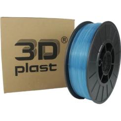 Пластик для 3D-принтера 3Dplast PLA 1.75мм, 3кг, transparent, blue Фото