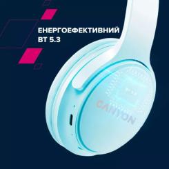 Наушники Canyon OnRiff 4 Bluetooth Blue Фото 9