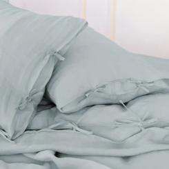 Постельное белье MirSon Лен Natural Linen Caspian 160x220 Фото 3