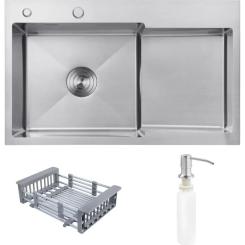 Мойка кухонная Kroner Geburstet-7848LHM Фото 1