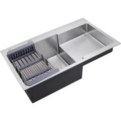 Мойка кухонная Kroner Geburstet-7848LHM Фото 3