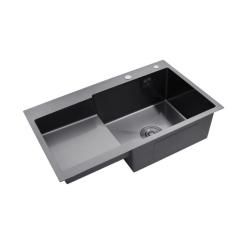 Мойка кухонная Kroner Schwarze-7848RHM Фото 4