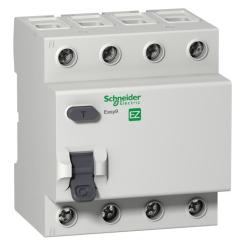 Дифференциальный автоматический выключатель Schneider Electric EZ9 4P 25A 30mA Фото