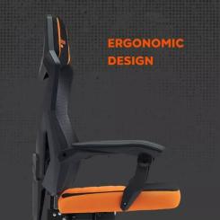 Кресло игровое Canyon Wave MCH02 Mesh Black/Orange Фото 5