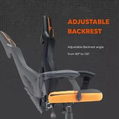 Кресло игровое Canyon Wave MCH02 Mesh Black/Orange Фото 8
