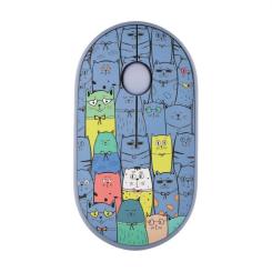 Мышка 2E MF300 PETSCATS Silent Wireless/Bluetooth Blue Фото