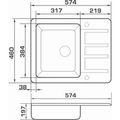 Мойка кухонная GRANADO ALANIS ivory Фото 6