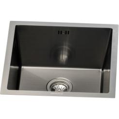 Мойка кухонная GRANADO Under top STEEL S201 black Фото 1