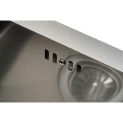 Мойка кухонная GRANADO Under top STEEL S201 black Фото 3