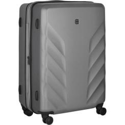 Чемодан Wenger Motion, середня, пластик, 4 колеса, сірий Фото 1