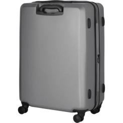 Чемодан Wenger Motion, середня, пластик, 4 колеса, сірий Фото 2