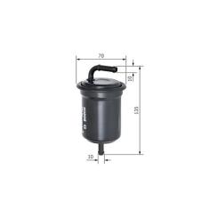 Фильтр топливный Bosch 0986450106 Фото 4
