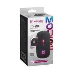 Мышка Defender Touch MM-997 Silent Wireless RGB Black Фото 1