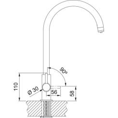 Смеситель Franke Lina Clear Water Фото 1