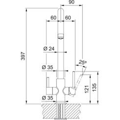 Смеситель Franke Lina Clear Water Фото 3