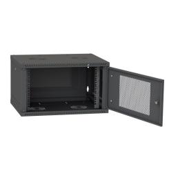 Шкаф настенный Ipcom 4U, 600*350, перфорация, RAL9005 Фото 2