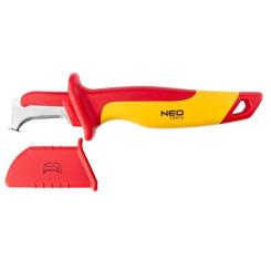 Нож монтажный Neo Tools діелектричний, 1000V, вигнуте лезо, 180мм Фото