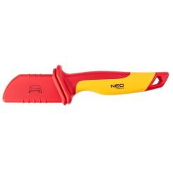 Нож монтажный Neo Tools діелектричний, 1000V, вигнуте лезо, 180мм Фото 1