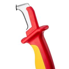 Нож монтажный Neo Tools діелектричний, 1000V, вигнуте лезо, 180мм Фото 3