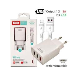 Зарядное устройство XO L72 QC3.0 3USB +micro Фото 4