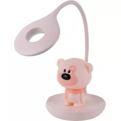 Настольная лампа Kite Bear LED с аккумулятором, розовый Фото