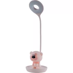 Настольная лампа Kite Bear LED с аккумулятором, розовый Фото 1