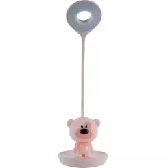 Настольная лампа Kite Bear LED с аккумулятором, розовый Фото 2