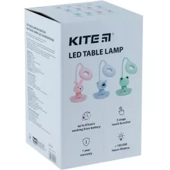 Настольная лампа Kite Bear LED с аккумулятором, розовый Фото 3